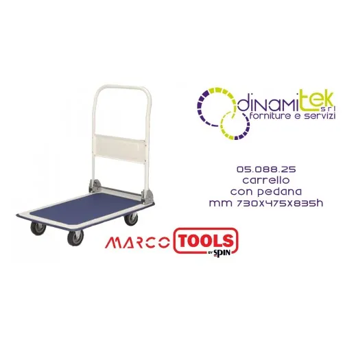 05.088.25 CARRELLO CON PEDANA mm 730x475x835h SPIN MARCO TOOLS Dinamitek 1