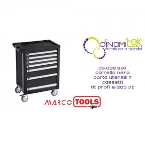 05.088.99X CARRELLO 7 CASSETTI + KIT BASIC/4 SPIN MARCO TOOLS Dinamitek 1