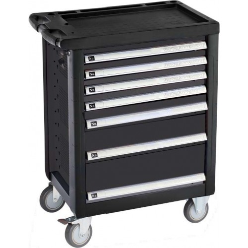 SPIN 05.088.99X CARRELLO NERO PORTA UTENSILI 7 CASSETTI KIT PROFI 6-200 pz Dinamitek 2