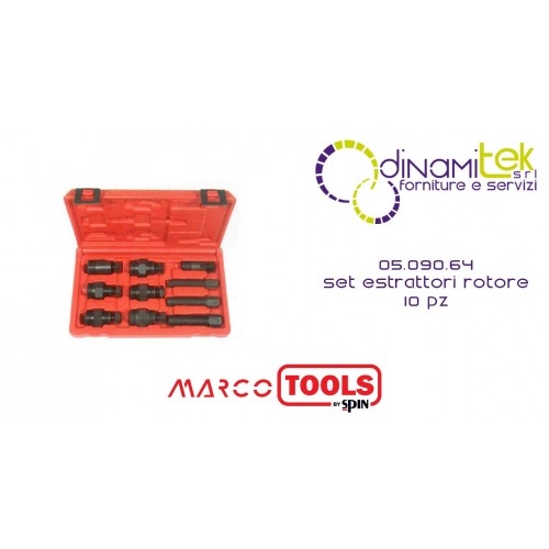 05.090.64 SET 10 ESTRATTORI ROTORE SPIN MARCO TOOLS Dinamitek 1