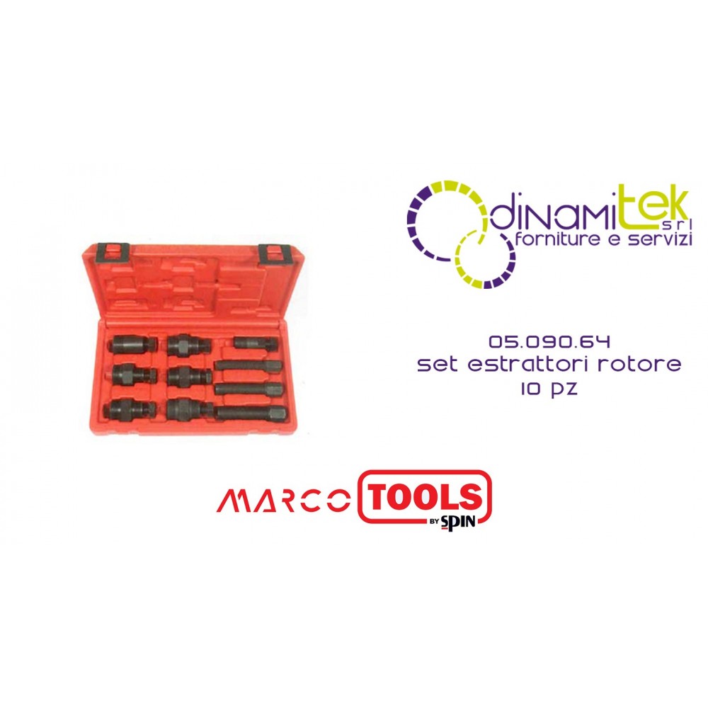 05.090.64 SET 10 ESTRATTORI ROTORE SPIN MARCO TOOLS Dinamitek 1