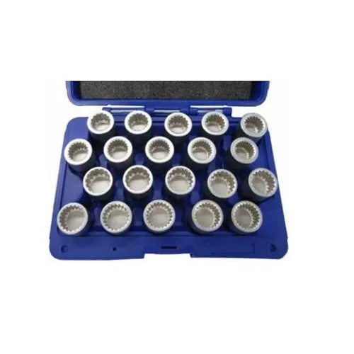 05.090.68 SET 20 CHIAVI A BUSSOLA PER RIMOZIONE DADI ANTIFURTO PORSCHE SPIN MARCO TOOLS Dinamitek 2
