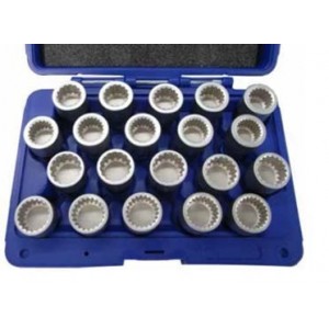 05.090.68 SET 20 CHIAVI A BUSSOLA PER RIMOZIONE DADI ANTIFURTO PORSCHE SPIN MARCO TOOLS Dinamitek 2