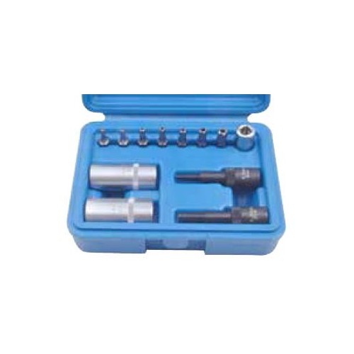 05.090.73 KIT SMONTAGGIO VALVOLE IMPIANTI A/C CON INSERTI PENTALOBATI SPIN MARCO TOOLS Dinamitek 2