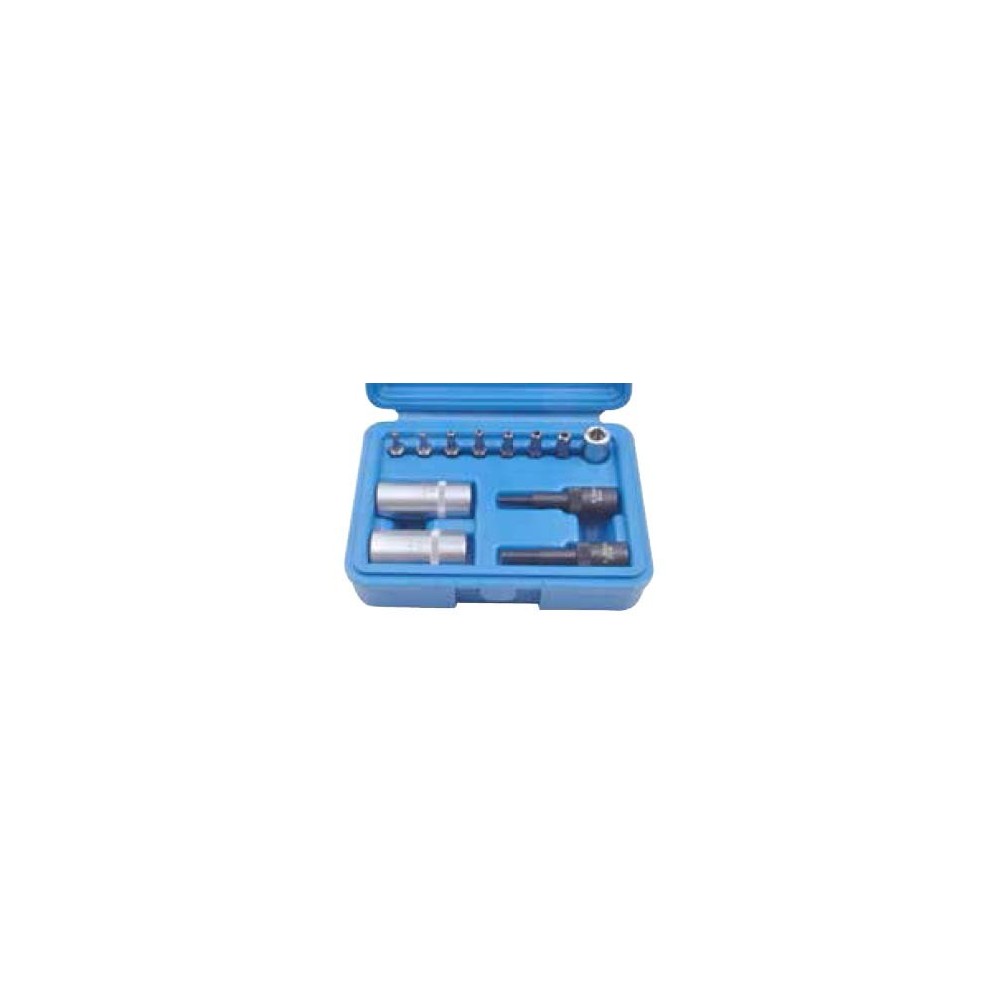 05.090.73 KIT SMONTAGGIO VALVOLE IMPIANTI A/C CON INSERTI PENTALOBATI SPIN MARCO TOOLS Dinamitek 2
