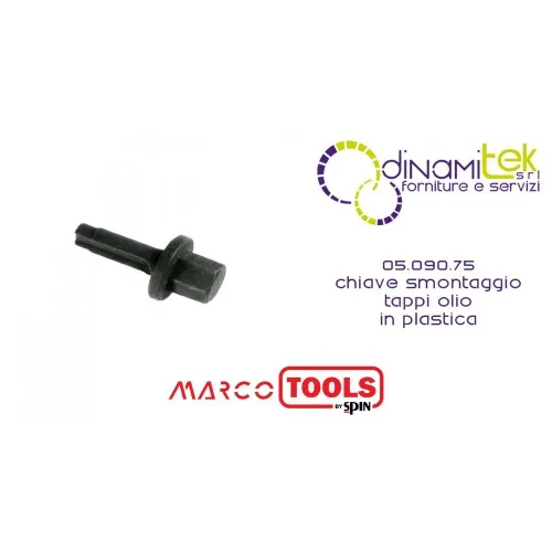 05.090.75 CHIAVE SMONTAGGIO TAPPI OLIO IN PLASTICA SPIN MARCO TOOLS Dinamitek 1