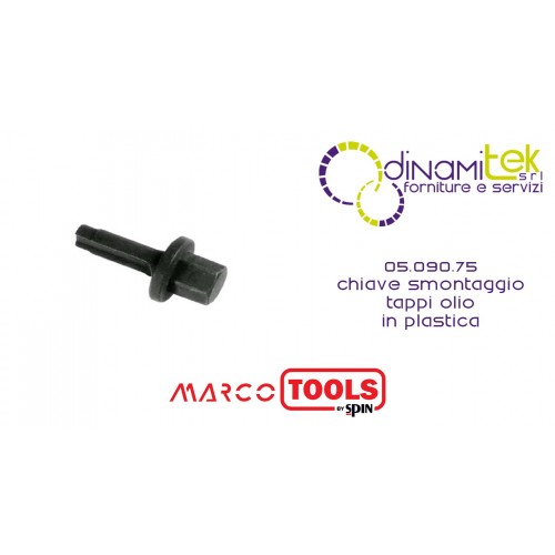 05.090.75 CHIAVE SMONTAGGIO TAPPI OLIO IN PLASTICA SPIN MARCO TOOLS Dinamitek 1