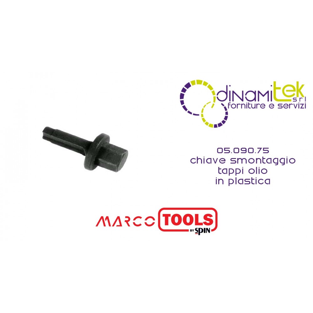 05.090.75 CHIAVE SMONTAGGIO TAPPI OLIO IN PLASTICA SPIN MARCO TOOLS Dinamitek 1
