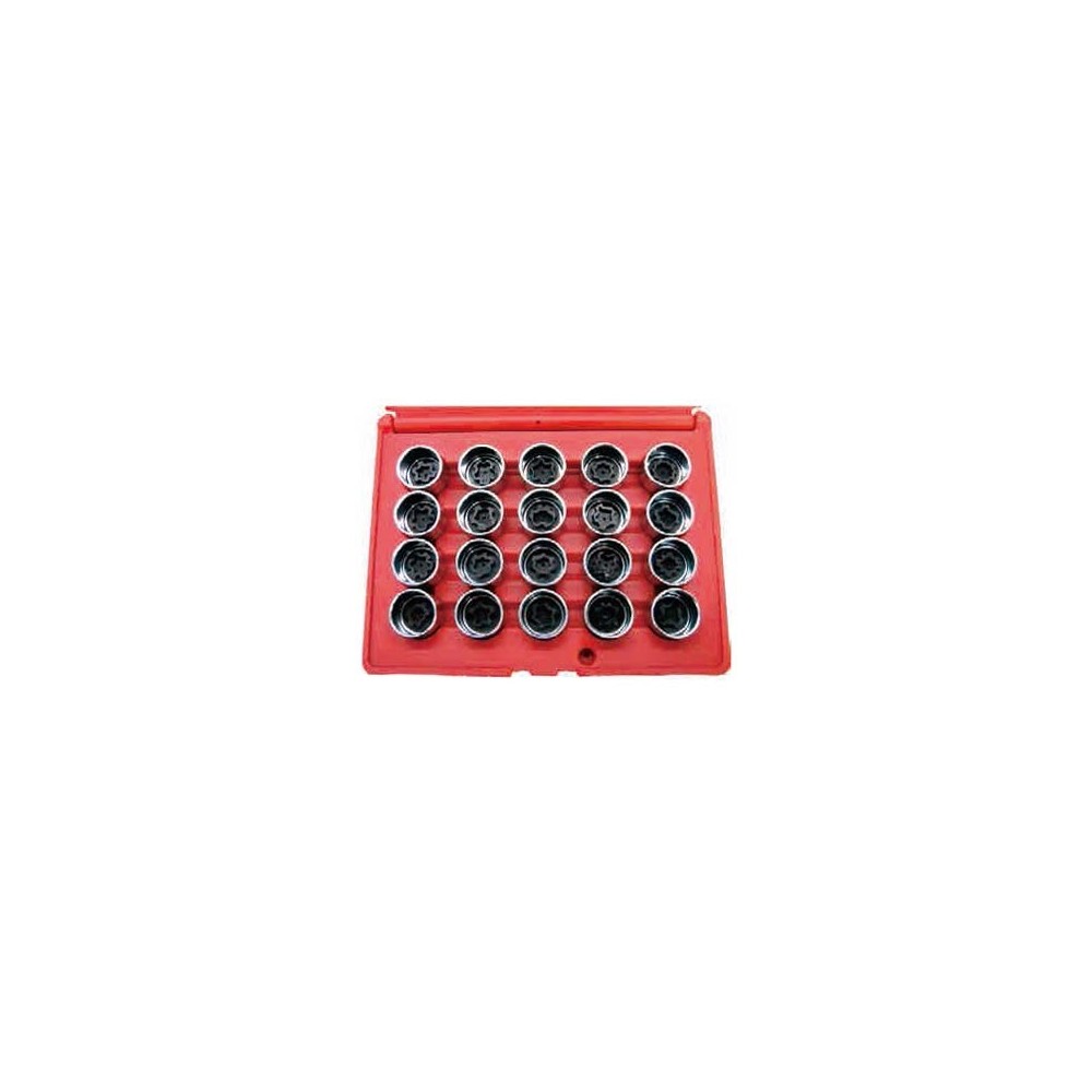 05.090.79 SET 20 CHIAVI A BUSSOLA PER RIMOZIONE DADI ANTIFURTO VW SPIN MARCO TOOLS Dinamitek 2