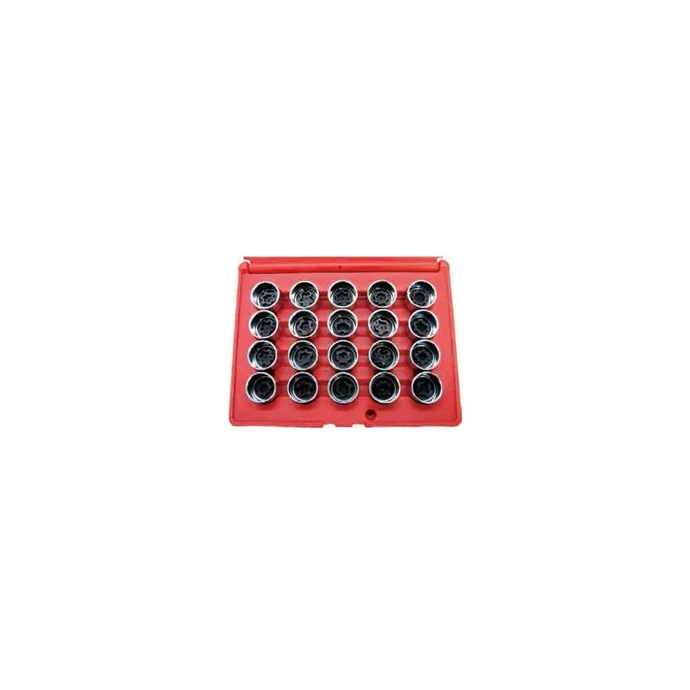 05.090.79 SET 20 CHIAVI A BUSSOLA PER RIMOZIONE DADI ANTIFURTO VW SPIN MARCO TOOLS Dinamitek 2