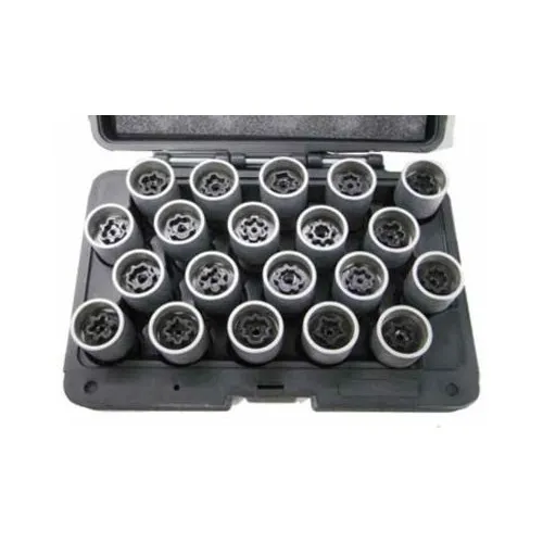 05.090.80 SET 20 CHIAVI A BUSSOLA PER RIMOZIONE DADI ANTIFURTO AUDI SPIN MARCO TOOLS Dinamitek 2