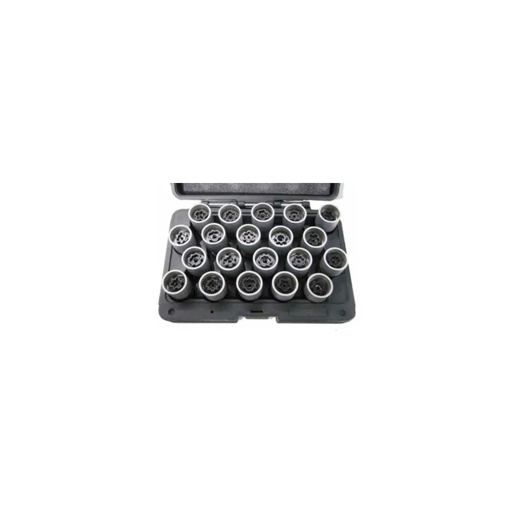 05.090.80 SET 20 CHIAVI A BUSSOLA PER RIMOZIONE DADI ANTIFURTO AUDI SPIN MARCO TOOLS Dinamitek 2