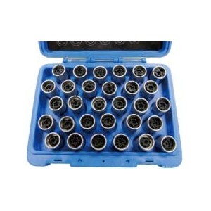 05.090.81 SET 20 CHIAVI A BUSSOLA PER RIMOZIONE DADI ANTIFURTO MERCEDES SPIN MARCO TOOLS Dinamitek 2