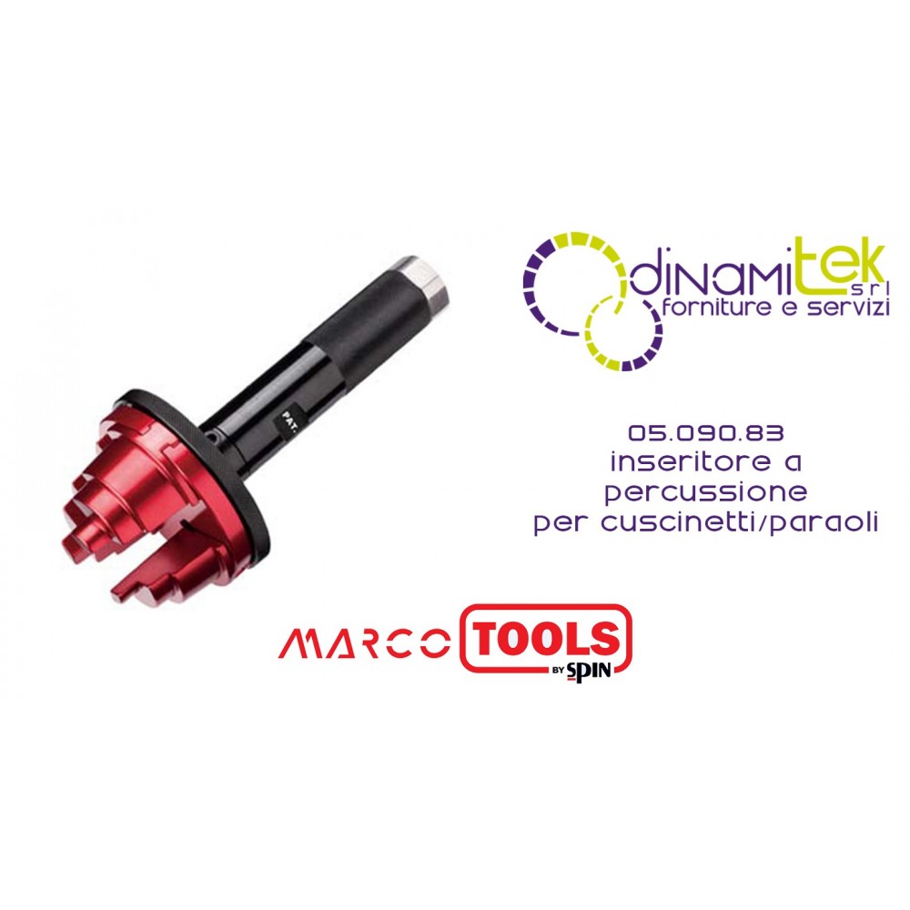 05.090.83 INSERITORE A PERCUSSIONE PER CUSCINETTI/PARAOLI SPIN MARCO TOOLS Dinamitek 1
