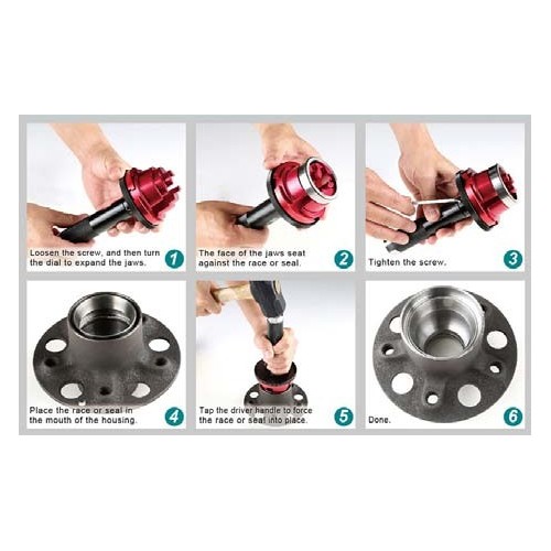 05.090.83 INSERITORE A PERCUSSIONE PER CUSCINETTI/PARAOLI SPIN MARCO TOOLS Dinamitek 3