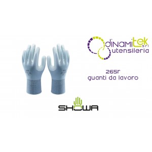 265R PAIO DI GUANTI DA LAVORO FINI COLORE AZZURO SHOWA Dinamitek 1