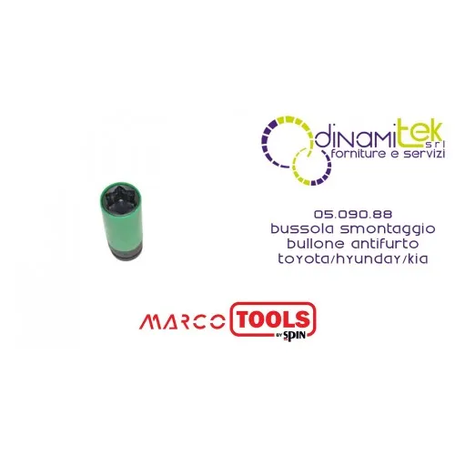 05.090.88 BRÚJULA PARA EXTRACCIÓN DE PERNOS ANTIRROBO TOYOTA/HYUNDAY/KIA MARCO TOOLS SPIN