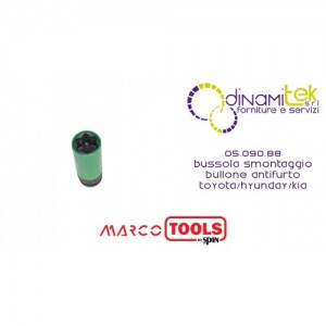 SPIN 05.090.88 BUSSOLA SMONTAGGIO BULLONE ANTIFURTO TOYOTA-HYUNDAY-KIA Dinamitek 1