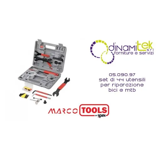05.090.97 SET DI 44 UTENSILI PER RIPARAZIONE BICI E MTB SPIN MARCO TOOLS Dinamitek 1
