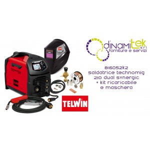 816052K2 TECHNOMIG 210-MIG-SCHWEIßER, MAG-EURO MIT KOSTENLOSEN KIT-TELWIN Dinamitek 1