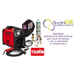 816052K2 TECHNOMIG 210 SALDATRICE MIG MAG EURO CON KIT OMAGGIO TELWIN Dinamitek 1