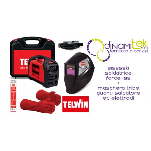 815859K1 FORCE 195 WELDING MACHINE WITH FREE KIT TELWIN Dinamitek 1