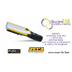 39400 LAMPE à INDUCTION ERGONOMIQUE COB LED ET 1 SMD LED ZECA Dinamitek 1