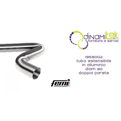 1959002 ALUMINUM EXTENSIBLE TUBE DIAM 90 DOUBLE WALL FEMI Dinamitek 1