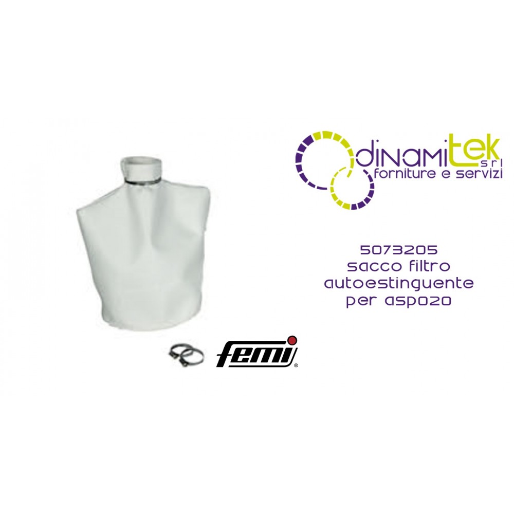 5073205 SAC FILTRANT AUTO-EXTINGUIBLE POUR ASP020 FEMI Dinamitek 1