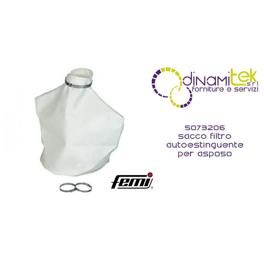 5073206 SELF-EXTINGUISHING FILTER BAG FOR ASP050 FEMI Dinamitek 1