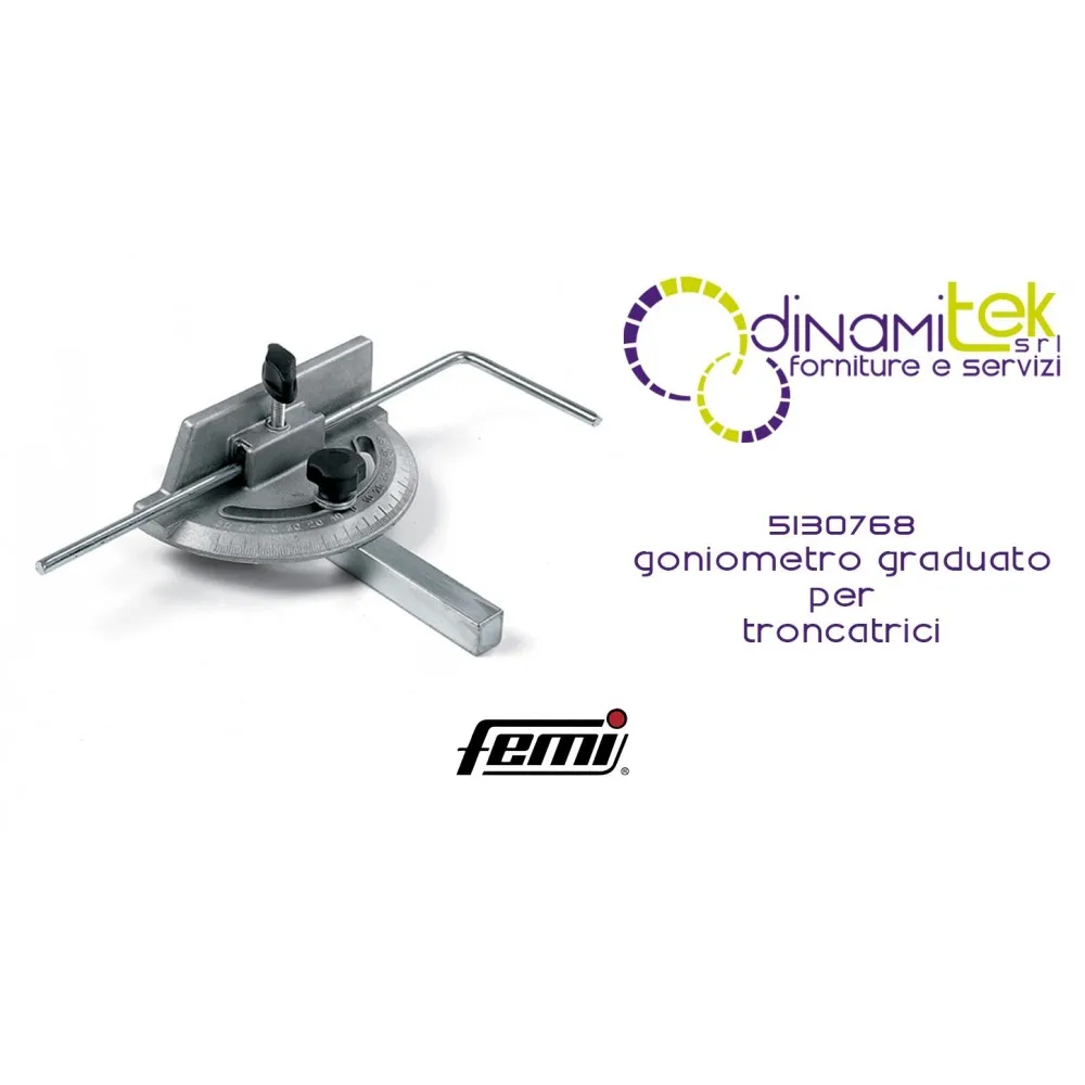 5130768 GRADUATED PROTRACTOR FOR FEMI MITER SAWS Dinamitek 1