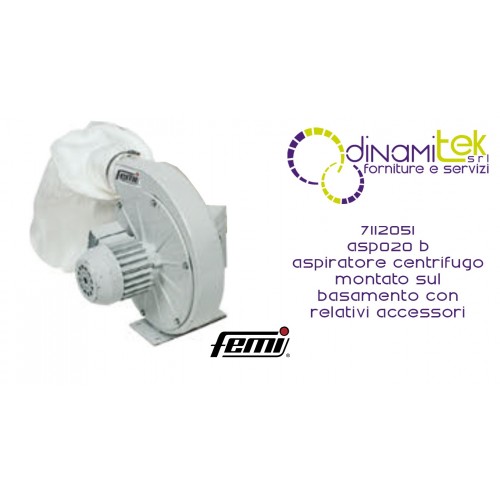 7112051 ASPIRATOR ASP 020 BASE NOT INCLUDED FEMI Dinamitek 1