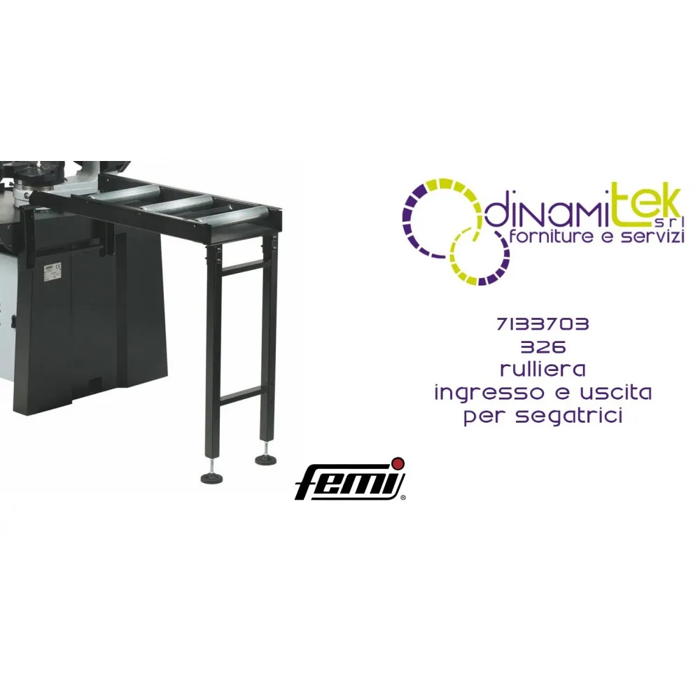 326 ROLLER CONVEYOR INLET AND OUTLET CODE 7.13.36.09 FEMI Dinamitek 1