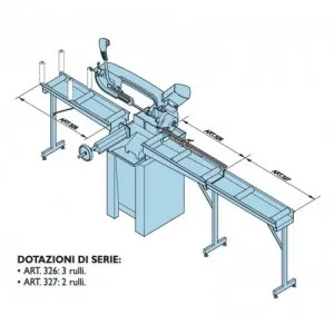 326 ROLLER CONVEYOR INLET AND OUTLET CODE 7.13.36.09 FEMI Dinamitek 3