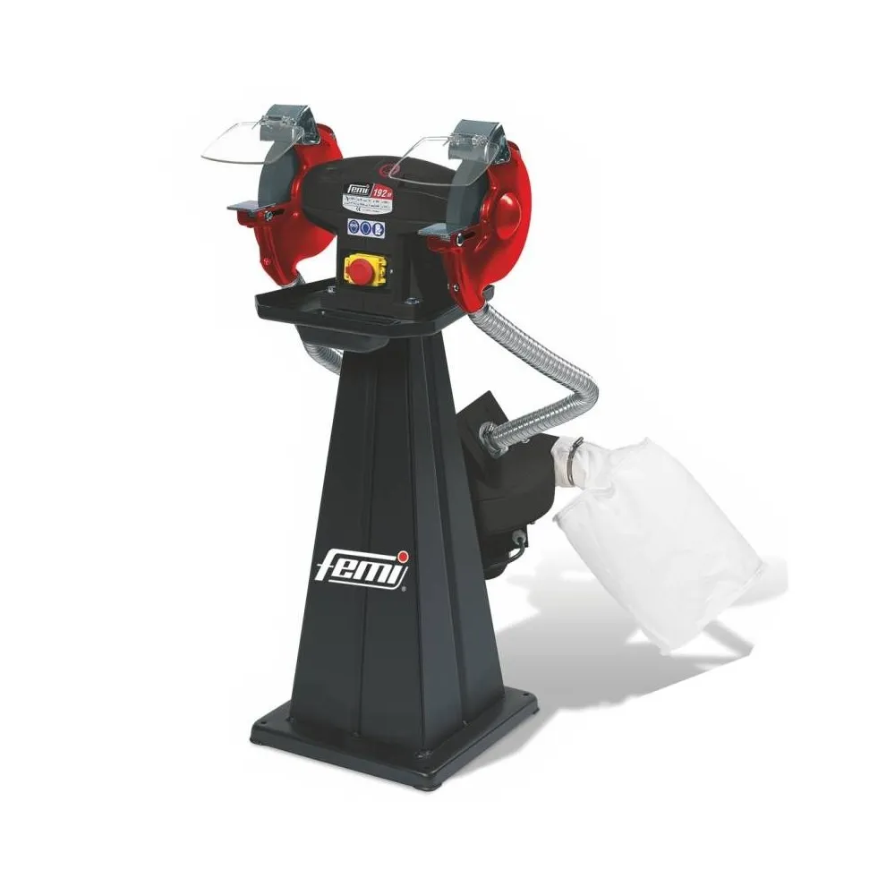 AMOLADORA DE BANCO INDUSTRIAL DOBLE 195 / M COD 8004331 FEMI Dinamitek 2