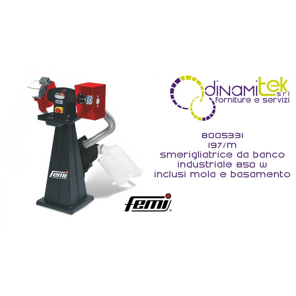 MEULEUSE D'éTABLI INDUSTRIELLE COMBINéE 197 / M COD 8005331 FEMI Dinamitek 1