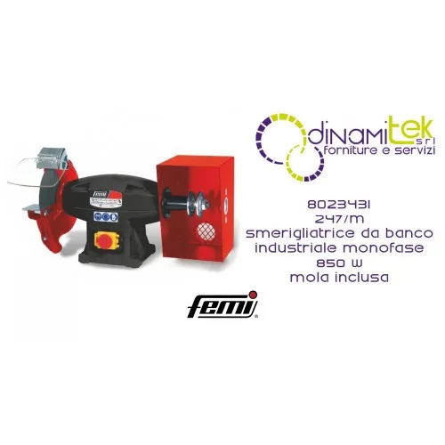 8023431 247 / M MEULEUSE D'ÉTABLI INDUSTRIELLE COMBINÉE MONOPHASÉE FEMI 850 W AVEC MEULE