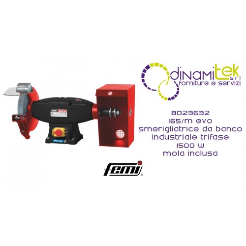 165 / M EVO INDUSTRIAL COMBINED BENCH GRINDER COD 8023632 FEMI Dinamitek 1