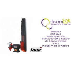 PONCEUSE à BANDE ET MEULEUSE D'éTABLI 296 EVO COD 8061032 FEMI Dinamitek 1