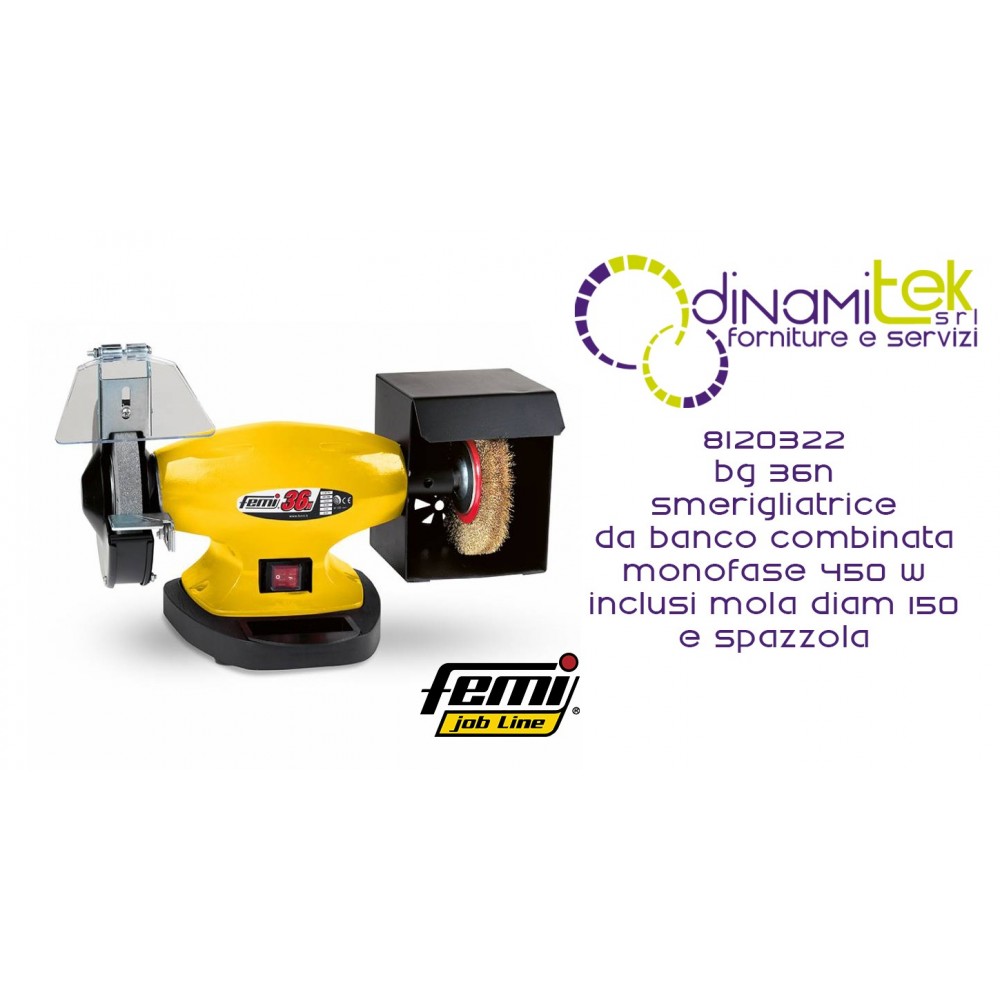 BG 36N KOMBINIERTE TISCHSCHLEIFMASCHINE COD 8120322 FEMI Dinamitek 1