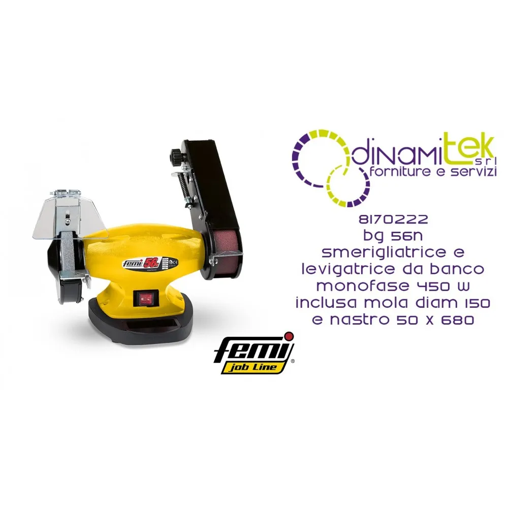 LIJADORA DE BANDA COMBIN BG 56N BENCH GRINDER 8170222 FEMI Dinamitek 1
