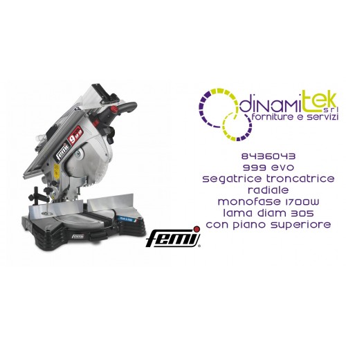 SCIE à ONGLET 999 EVO POUR BOIS MORUE 8436043 FEMI Dinamitek 1