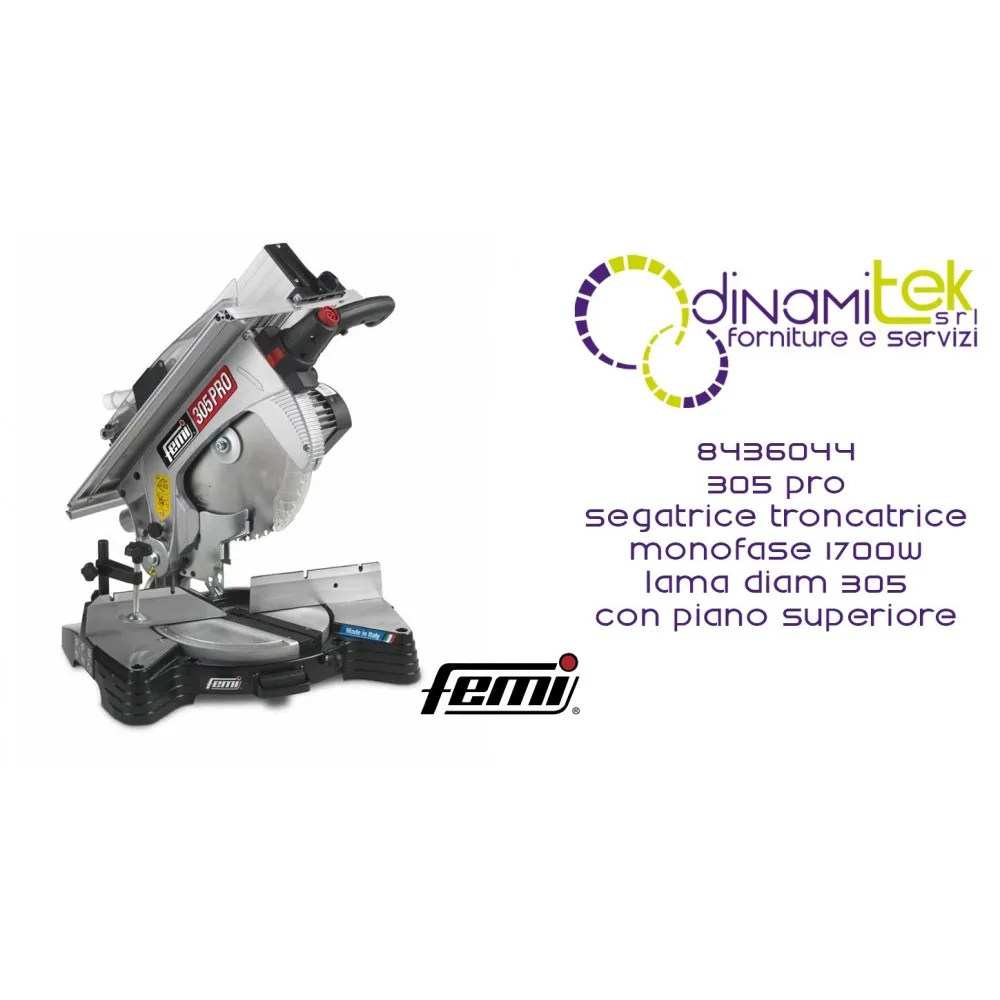SCIE à ONGLET 305 PRO POUR BOIS MORUE 8436044 FEMI Dinamitek 1
