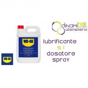 WD-40 SPECIALIST LUBRIFICANTE TANICA 5 l CON DOSATORE SPRAY Dinamitek 1