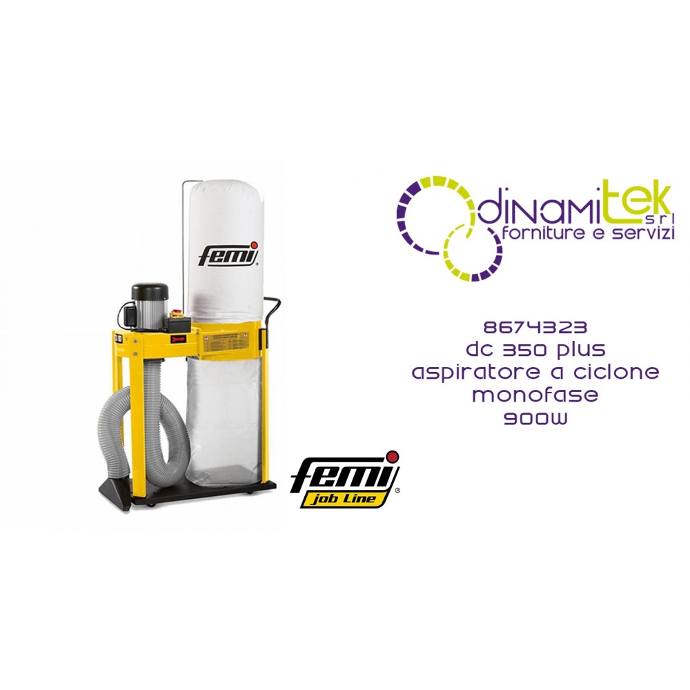 ASPIRATEUR CYCLONE DC 350 PLUS COD 8674323 FEMI Dinamitek 1