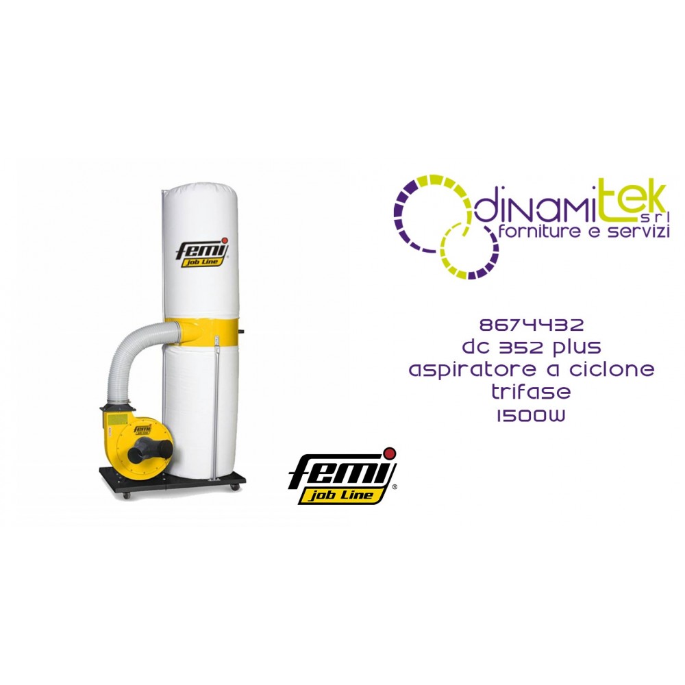 DC 352 PLUS CYCLONE ASPIRATOR COD 8674432 FEMI Dinamitek 1