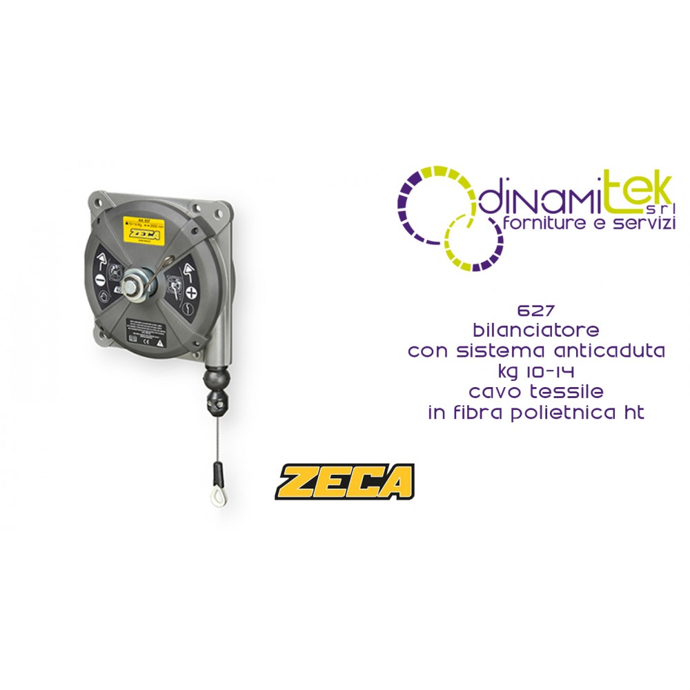 627 BALANCER MIT ZECA ANTI-FALL-SYSTEM KG 10-14 EDELSTAHLSEIL Dinamitek 1