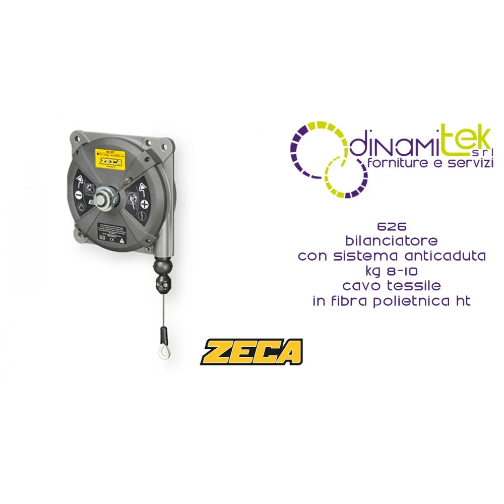 626 BALANCER MIT ZECA ANTI-FALL-SYSTEM KG 8-10 EDELSTAHLSEIL Dinamitek 1