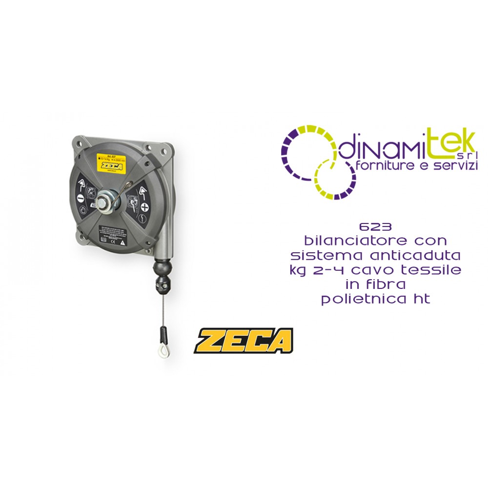 623 BALANCER MIT ZECA ANTI-FALL-SYSTEM KG 2-4 EDELSTAHLSEIL Dinamitek 1