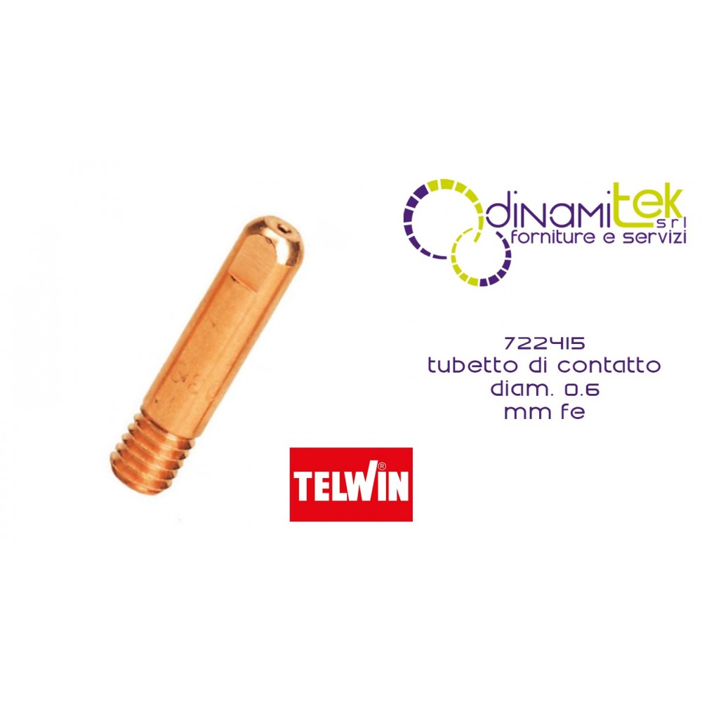 722415 TUBE CONTACT DIAM. 0,6 MM FE TELWIN Dinamitek 1